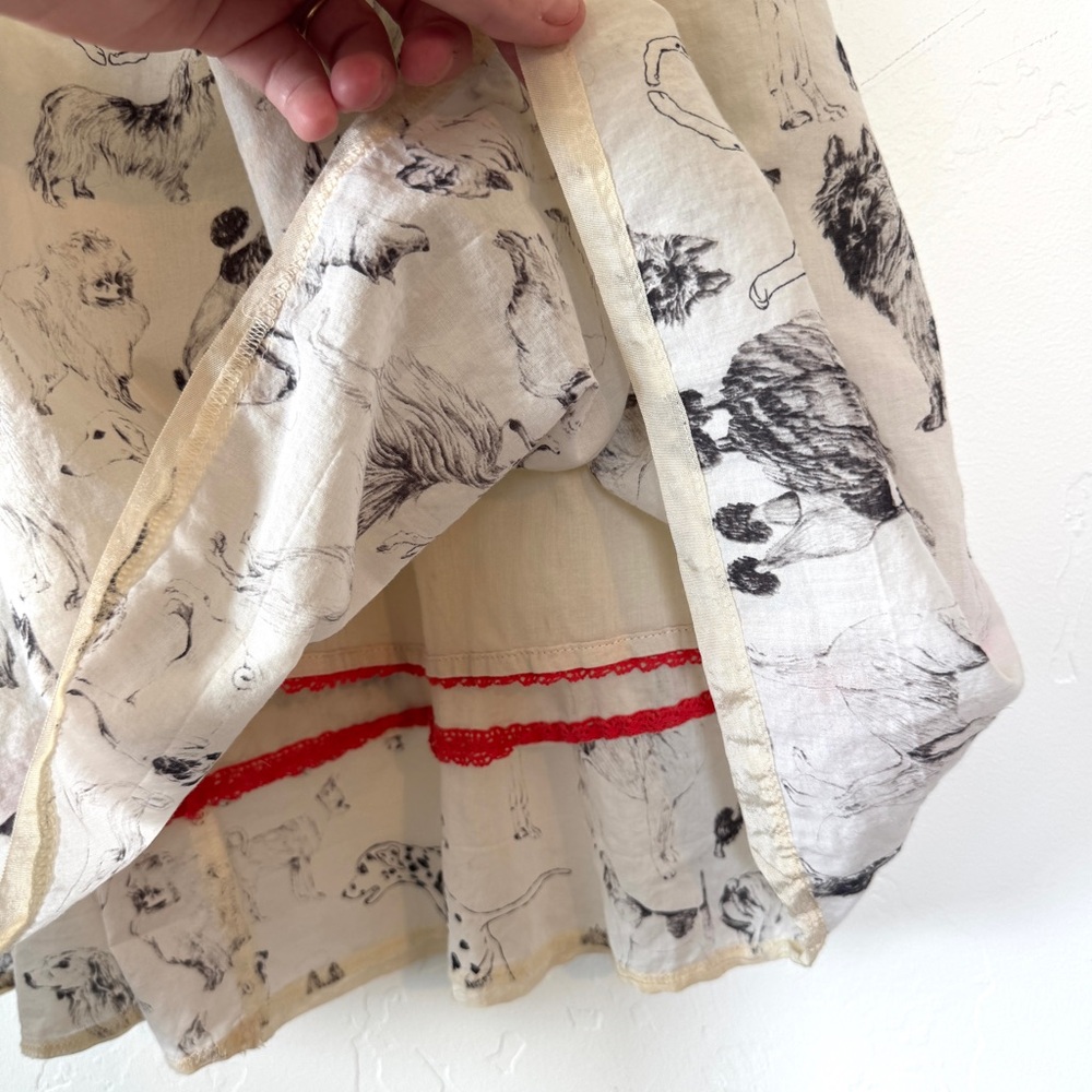 Anthropologie Maeve Fetch & Frolic Dog Print Midi Dress - Picture 5 of 16